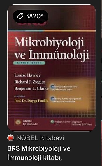 MİKROBİYOLOJİ VE İMMÜNOLOJİ