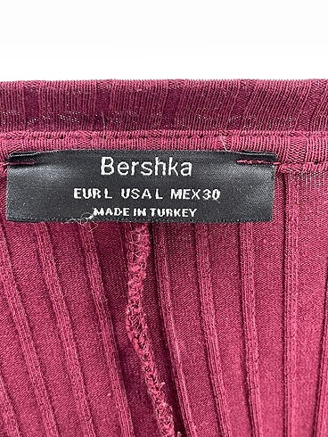 l Beden bordo Renk Bershka Bluz %70 İndirimli.