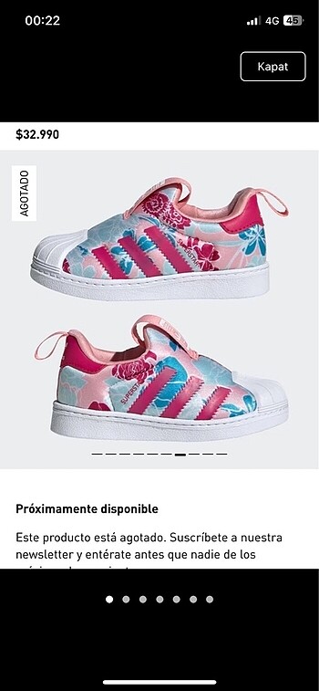 Orijinal Adidas kız bebek spor ayakkabı