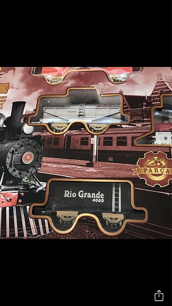  Beden Renk Sesli ışıklı tren seti