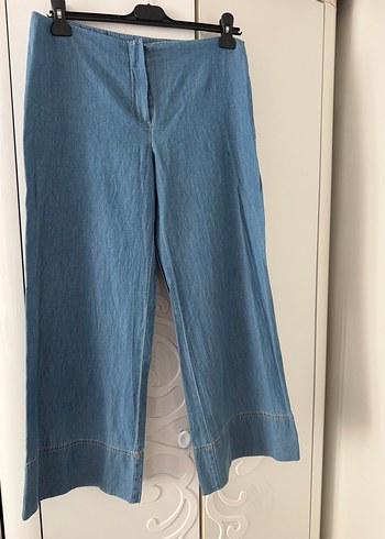 Roman Marka Acik Mavi Denim Genis Paca Pantolon