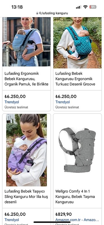 Beden çeşitli Renk Bebek sling kanguru
