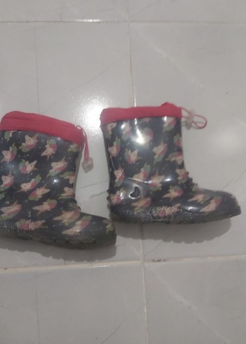 LC Waikiki LC Waikiki Kız Çocuk Çok Renkli Desenli Yağmur Çizmesi
