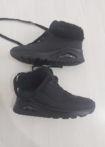 Skechers kız çocuk Siyah Kürklü Ayakkabı bot