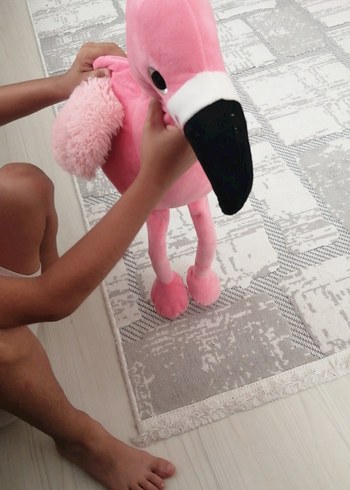 Beden Pembe Peluş Flamingo Oyuncak