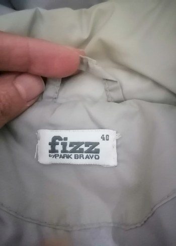 Gri Kadın Uzun Kışlık Mont Düğmeli - Görsel 5