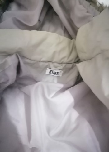 Gri Kadın Uzun Kışlık Mont Düğmeli - Görsel 9