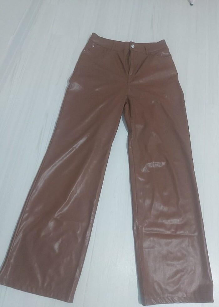 Defacto kadın deri pantolon  - Görsel 4