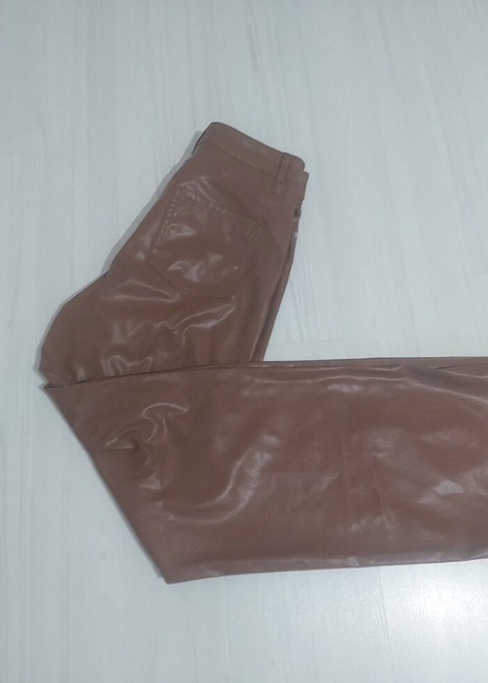 Defacto kadın deri pantolon  - Görsel 5