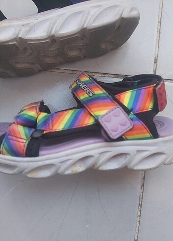 Skechers orijinal kız çocuk ışıklı sandalet ve terlik