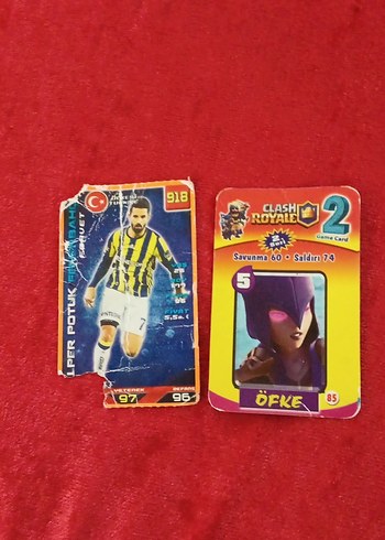 clash royale kartı ve 2018 futbol kartı