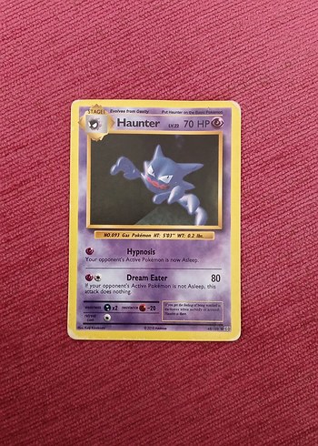 pokemon haunter 2016 kartı internet satış fiyatı 500 400 arası