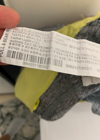 Pull and Bear Pull&Bear S beden cepli spor taytı