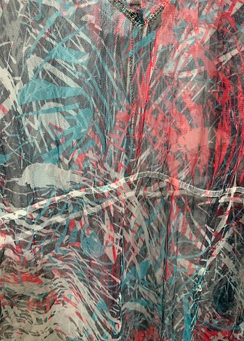 Nap S-M uyumlu desenli pareo elbise - Görsel 3