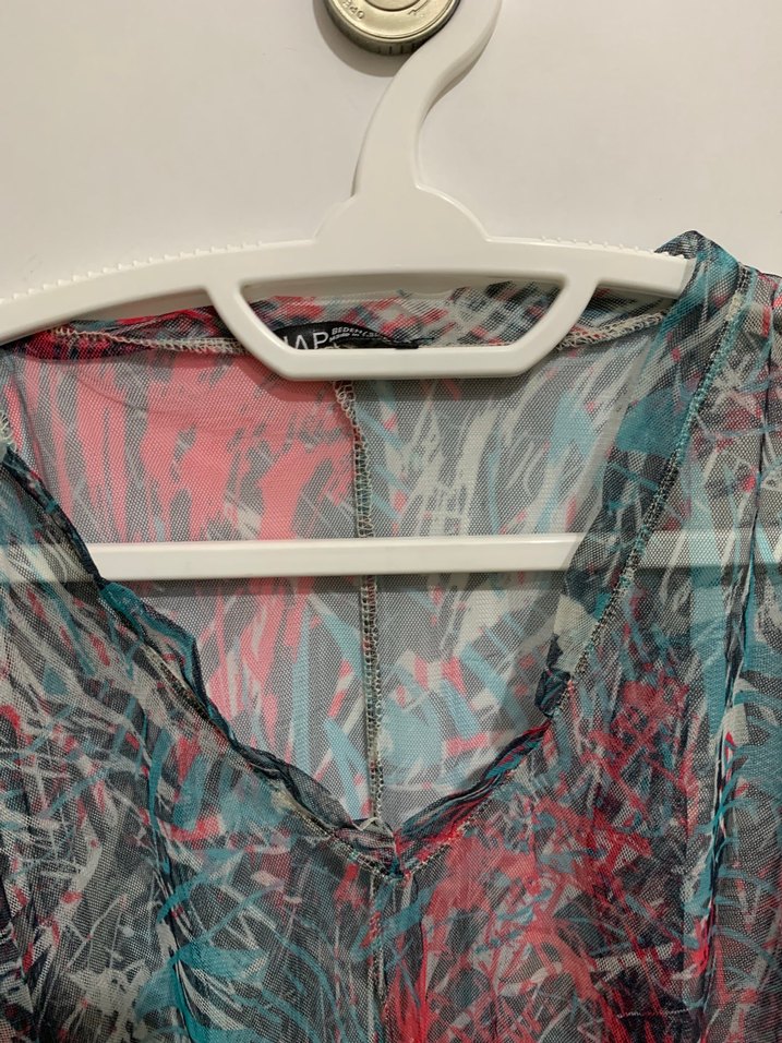 Nap S-M uyumlu desenli pareo elbise - Görsel 4