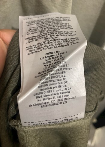 l/xl Beden gri Renk Orijinal Guess açık haki uzunkollu sweatshirts