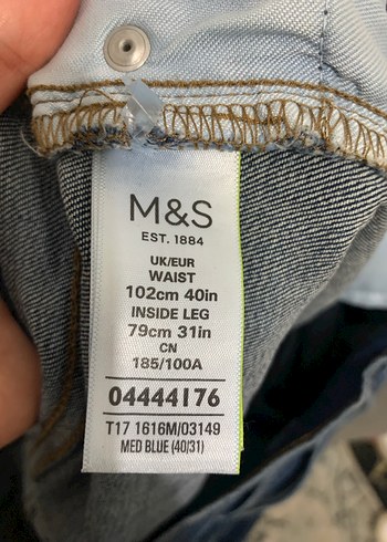 40 Beden lacivert Renk Marks&Spencer 40 beden straıght jean