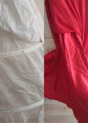 Small beden kırmızı işlemeli bindallı - Görsel 5