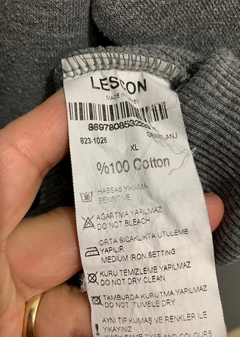 Lescon XL beden gri sweatshirt - Görsel 6