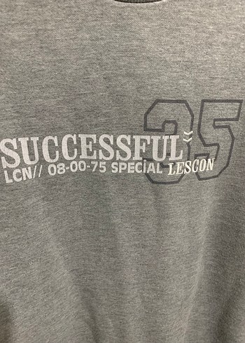 Lescon XL beden gri sweatshirt - Görsel 5