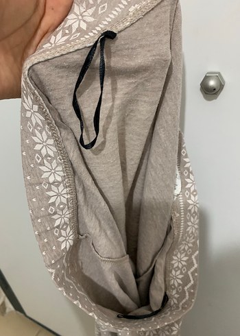 H&M H&M bej desenli M-L uyumlu tayt