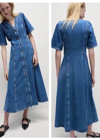 Marks & Spencer Marks&Spencer XL beden maxi kot elbise