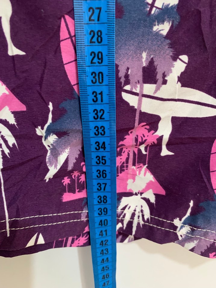 Zara Man XL beden desenli deniz şortu - Görsel 5