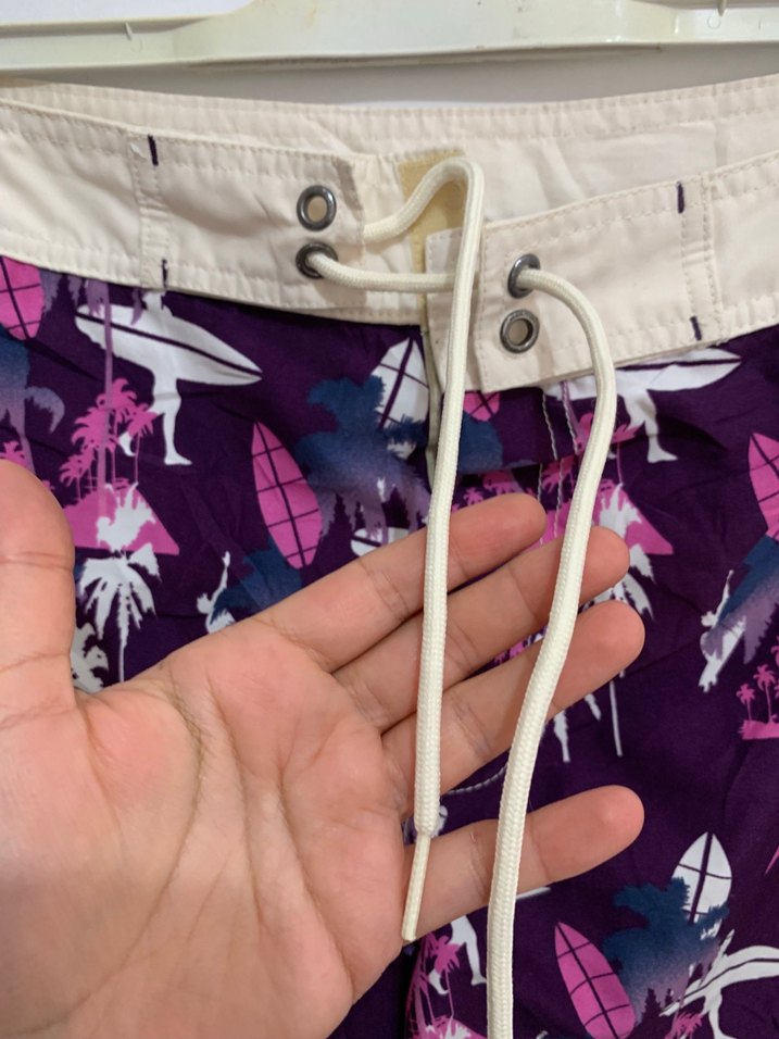 Zara Man XL beden desenli deniz şortu - Görsel 3