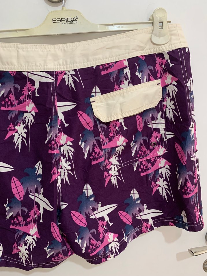 Zara Man XL beden desenli deniz şortu - Görsel 4