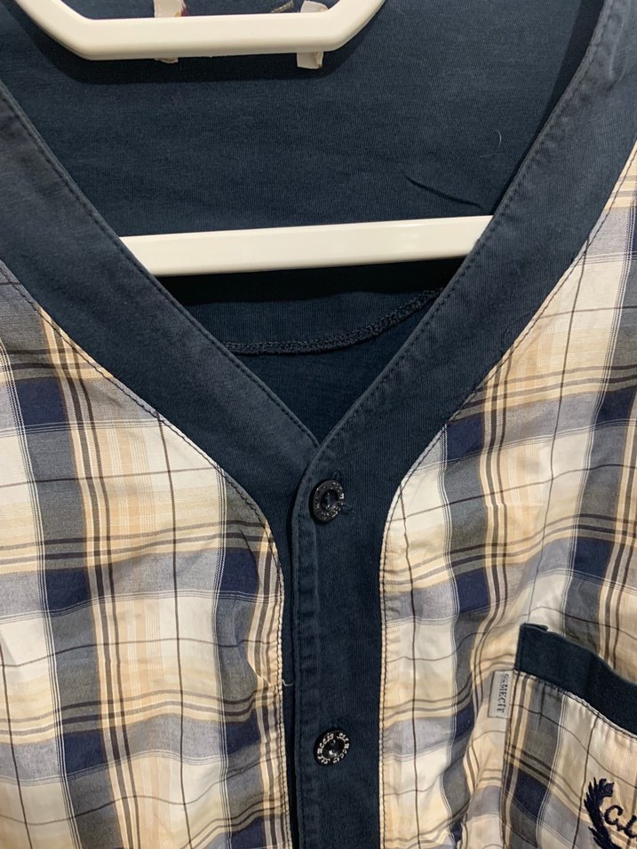 L-XL uyumlu önden düğmeli pijama üst - Görsel 3