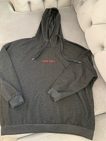 Unisex oversize XL-XXL kapüşonlu sweat standart
