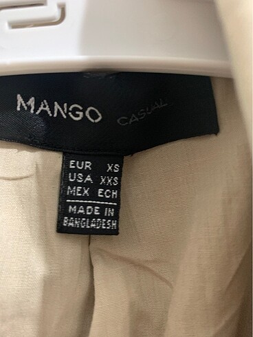 Mango Mango Casual XS beden bej rengi trençkot