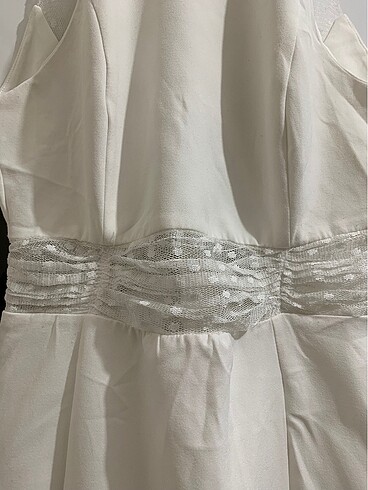 Trendyol 36 beden ekru balık elbise gelinlik abiye - Görsel 4