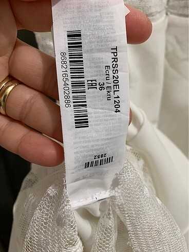 Trendyol 36 beden ekru balık elbise gelinlik abiye - Görsel 10