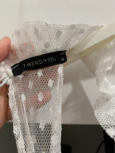 Trendyol 36 beden ekru balık elbise gelinlik abiye - Görsel 8