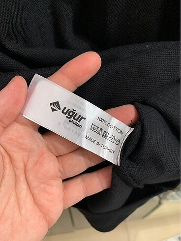 m Beden siyah Renk UĞUR OKULLARI M beden polo yaka forma