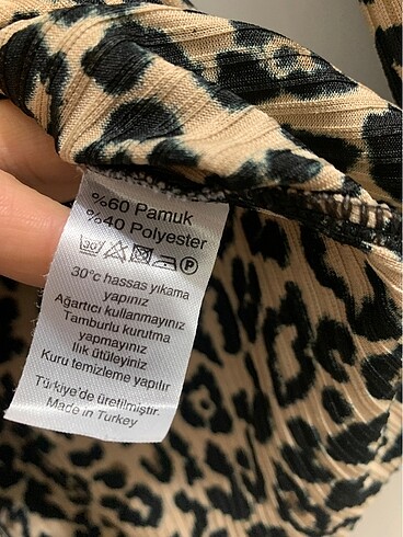 xl Beden XL BEDEN LEOPAR DESENLİ TUNİK BLUZ