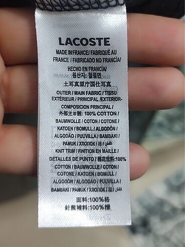 s Beden LACOSTE S BEDEN TSHİRT SİYAH