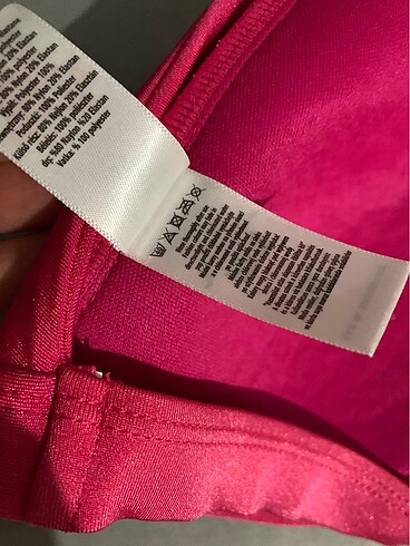 44 Beden pembe Renk F&F yurtdışı 44 beden fuşya bikini üstü
