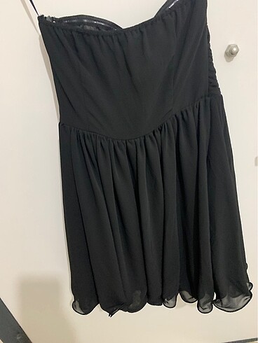 Koton 34 beden straplez abiye elbise - Görsel 4