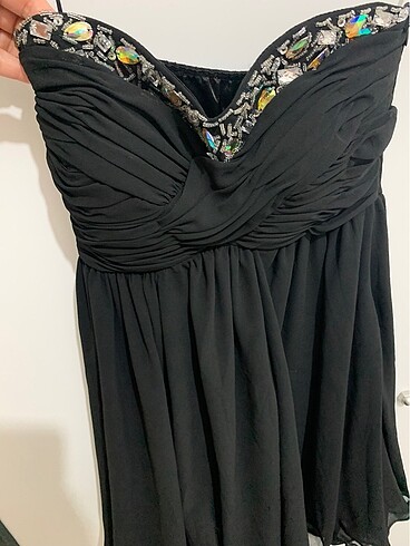 Koton 34 beden straplez abiye elbise - Görsel 2