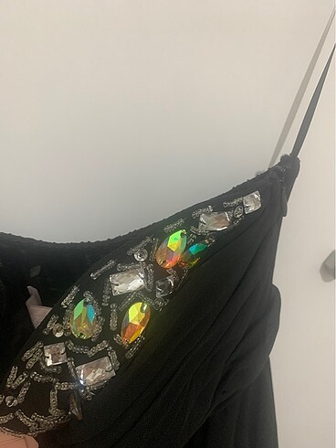 Koton 34 beden straplez abiye elbise - Görsel 8