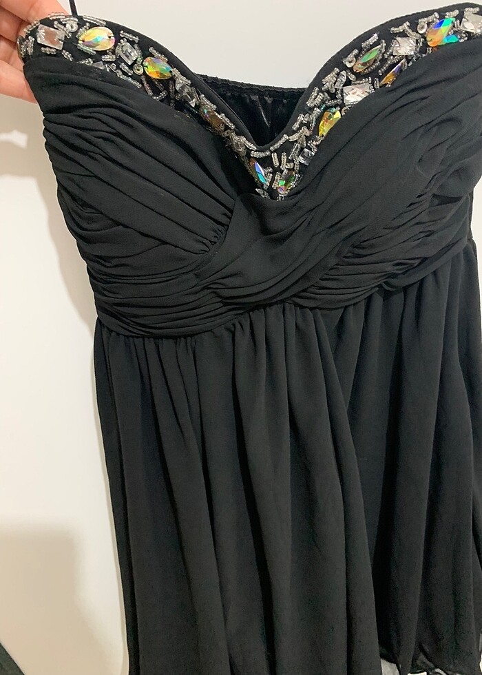 Koton 34 beden straplez abiye elbise - Görsel 2