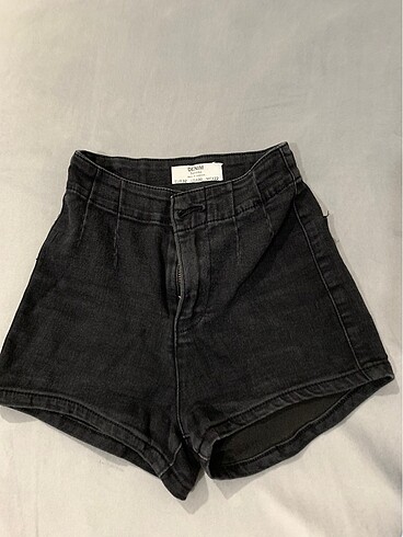 Bershka 32 beden yüksek bel mini şort