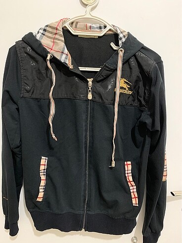 Burberry Orijinal Burberry L beden kapüşon sweatshirt