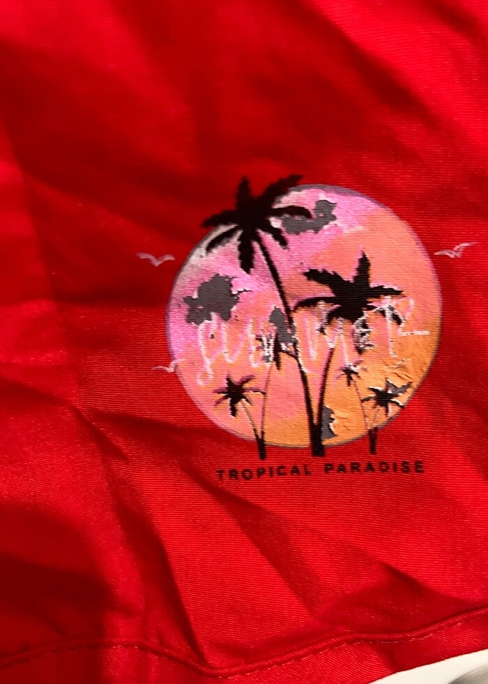 Defacto 3XL /4XL kırmızı deniz şortu - Görsel 2