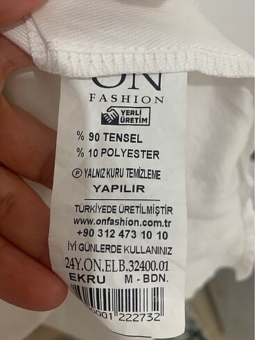 On Fashion Ekol On M beden ekru renk gömlek elbise
