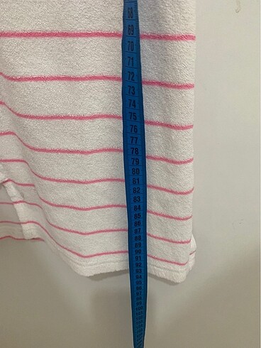 S-M uyumlu pembe beyaz havlu elbise - Görsel 6