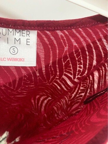 LCW S beden vişne çürüğü plaj elbisesi - Görsel 5