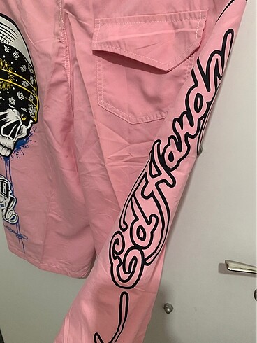 Ed Hardy 48 beden kuru kafa deniz şortu - Görsel 9